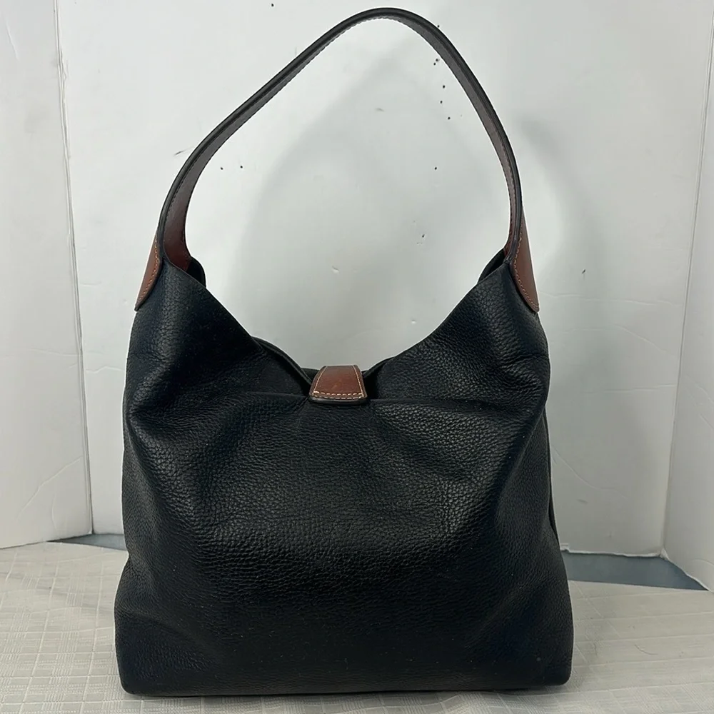 Dooney & Bourke Black Pebble Grain Shoulder Bag